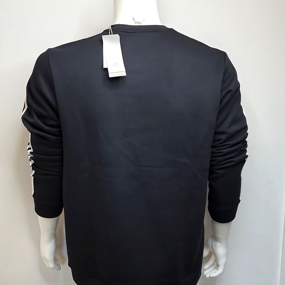 ADIDAS CREW NECK SWEATSHIRT BLACK - Picture 4 of 10